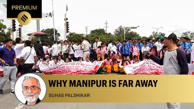 manipur violence, imphal, students protest, express opinion, indian express