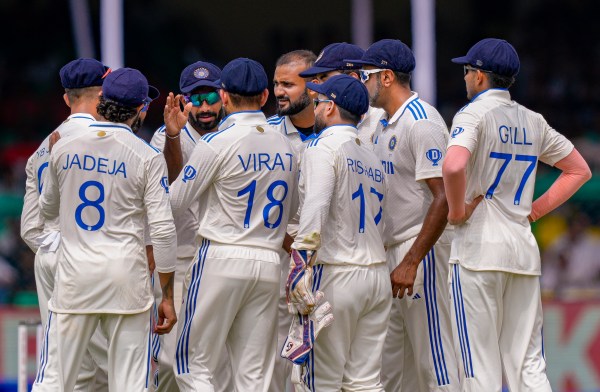 Akash Deep celebrates Zakir Hasan wicket