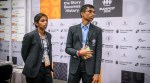 Praggnanandhaa and Vaishali, who were playing on top boards for the Indian teams in the open section and the women's section claimed wins. (PHOTO: FIDE / Michal Walusza)