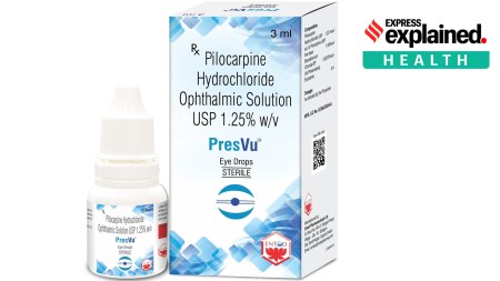 PresVu eye drops, PresVu claims, Entod Pharmaceuticals, Drug Controller General of India, DCGI nod, what is presbyopia, focus on nearby objects, Indian express news