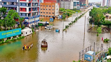 Vadodara floods, Gujarat floods, Vadodara rains, Vadodara waterlogging, Gujarat waterlogging, Gujarat government, Ahmedabad news, Gujarat news, India news, Indian express, current affairs