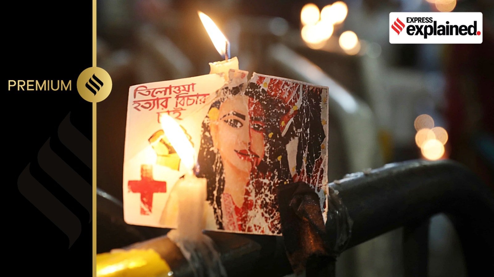 Artwork from the 'Reclaim the Night' protests at Shyambazar crossing in Kolkata on September 4.