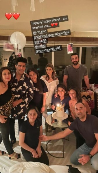 Riddhima Kapoor sahni's husband bharat birthday