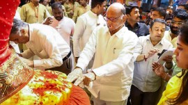Sharad Pawar Ganesh Puja
