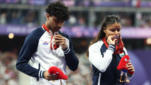 Simran Sharma Abhay singh guide Paralympics
