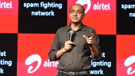 Airtel CEO and MD Gopal Vittal at a press briefing in Delhi on Wednesday, 25 September.