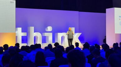 Sandip Patel, managing director, IBM India & South Asia, speaking at the IBM Think Mumbai 2024 event.