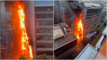 Fire breaks out at 15-storey high-rise in Mumbai's Lower Parel | Mumbai  News - The Indian Express