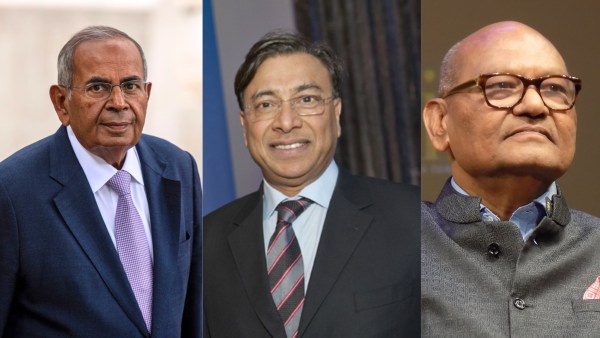 Top 10 Richest NRIs in 2024; Gopi Hinduja, Lakshmi Mittal, and Anil Agarwal (from Left to Right) (source Wikipedia Commons)