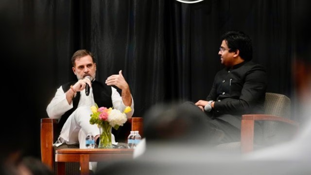 rahul gandhi, Rahul Gandhi US remarks, Narendra modi us visit, Rahul Gandhi US remarks, us lawmakers, foreign policy, Rahu Gandhi public addresses, Indian express news