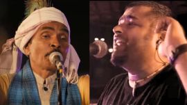 Stills from the music video of 'Bailadila', a song which speaks of the magic that Bastar holds, with Chhattisgarh-based musician Lakheshwar Khudaram (left) and Piyush Kapoor, the lead singer of Mumbai-based bank 'Daira'.