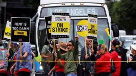 US hotel workers strike