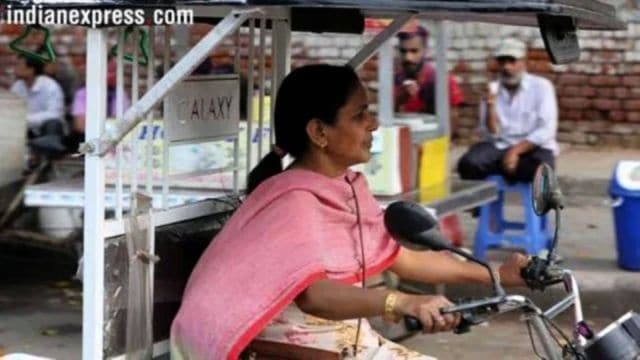 Pink autorickshaws