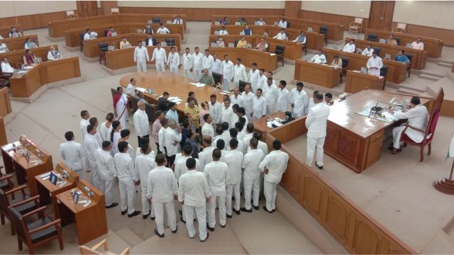 tripura assembly mla walkout, MLA walkout, tripura assembly, tripura legislative assembly, shantiniketan medical college, latest news, latest india news, agartala news, indian express