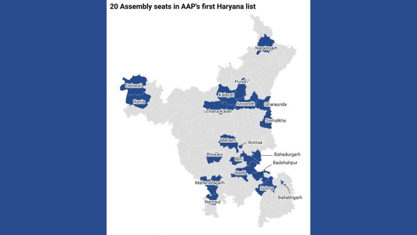 AAP first candidate list Haryana elections 2024, Haryana Assembly elections 2024 seat-sharing AAP Congress, 