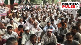 Haryana workers camp outside AICC headquarters