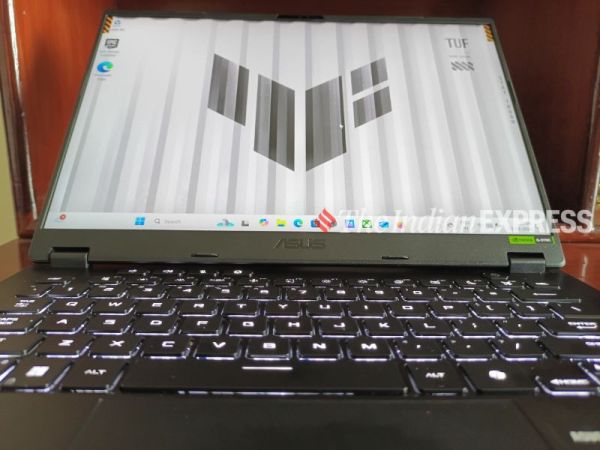 1.7mm key travel, white backlight keyboard.