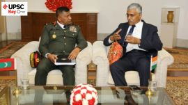 UPSC Key | India-Maldives Defence dialogue, La Nina, Project Cheetah and more