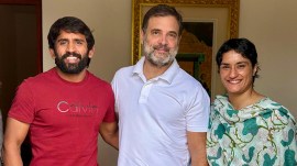 Vinesh Phogat Bajrang Punia Congress Haryana Assembly polls