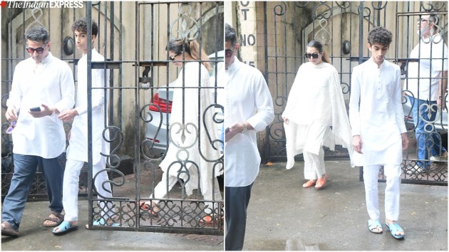 Malaika Arora's stepfather Anil Mehta's funeral