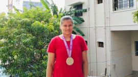 animikha dutta dhar 17-year-old puzzler Animikha Dutta Dhar sports her silver medal from the International Linguistics Olympiad 2024.