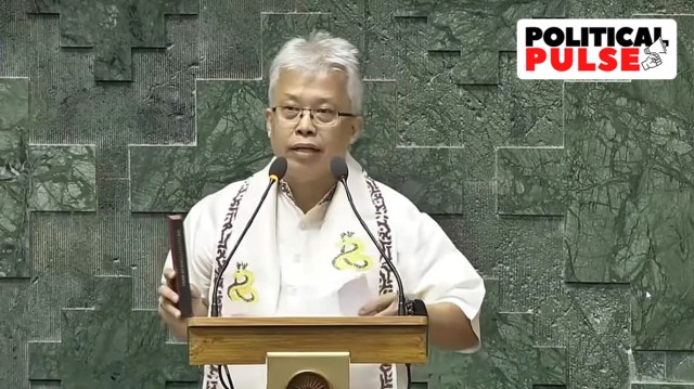 A professor at JNU, who contested and won his first election in the recent Lok Sabha polls, Akoijam had made an impassioned speech in Parliament on the situation in Manipur during the debate on the Motion of Thanks to the President’s address.