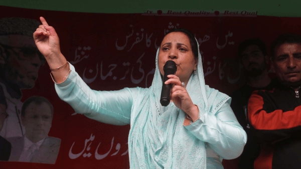 Itoo had won from the Noorabad seat on the NC ticket twice – in 2008 and 1996. (Express Photo by Shuaib Masoodi)