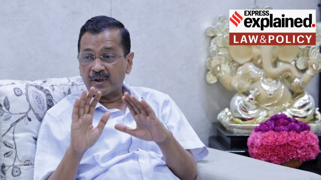 Delhi CM Arvind Kejriwal at his Civil Line residence earlier in 2024.