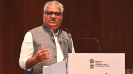 Union Minister Bhupendra Yadav at the RE-INVEST 2024 Summit in Gandhinagar. (Photo: X/@byadavbjp)