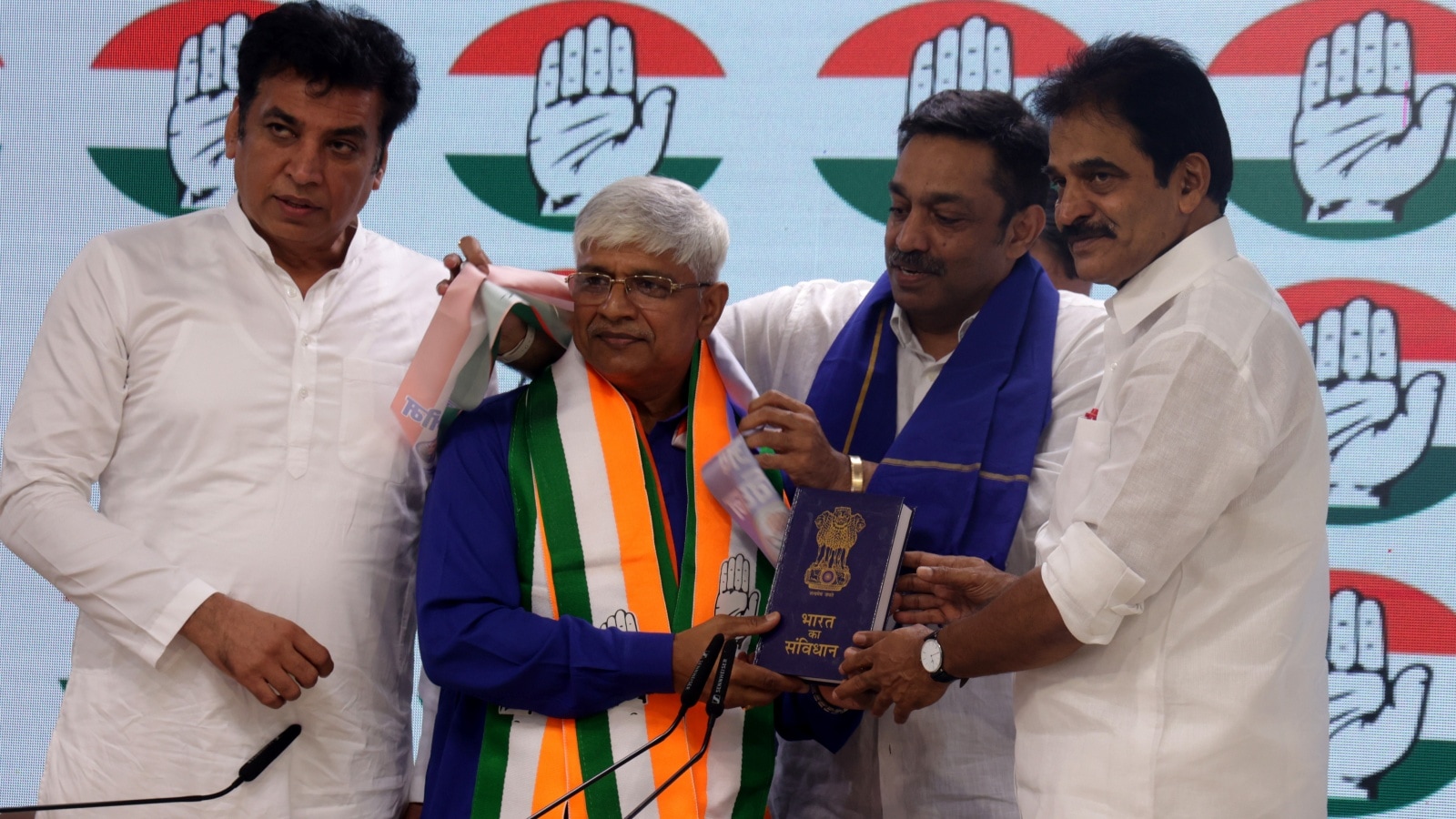 AAP MLA Rajendra Pal Gautam joins Congress