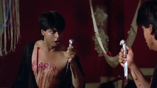 Shah Rukh Khan in a still from Darr