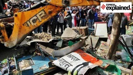 bulldozer justice, Supreme Court, demolition stay, Constitution of India, supreme court, illegal demolition, UP MP bulldozer justice, demolitions in India, SC stay order on demolition, jahnangir puri, unlawful, legality, jamiat ulema, indian, October 1 hearing, stay on demolition, demolition drives, state govts bulldozer norms, idnian express news, explained,