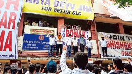 Delhi University, Delhi University students union elections, Ram Yatra, Google forms, ABVP, NSUI, DUSU candidates, DU Students’ Union polls, DUSU polls, Indian express news