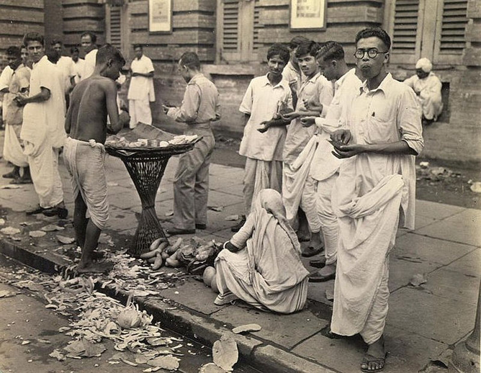 filth on the streets of Calcutta