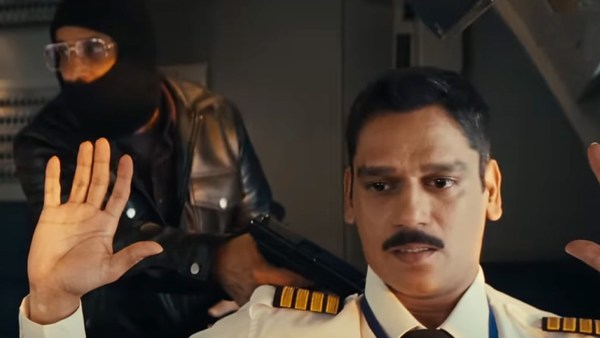 Vijay Varma (right) and Rajiv Thakur (left) in a still from Netflix's IC 814: The Kandahar Hijack.