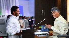 Jagan Mohan Reddy earlier today slammed Andhra Pradesh CM Chandrababu Naidu and the TDP-led NDA government for using religion to settle political scores. (Photos: Jagan Mohan Reddy/ Chandrababu Naidu/ X)