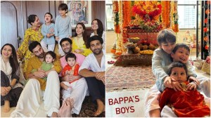 Kapoor famjam: Ranbir Kapoor, Kareena Kapoor pose with Raha, Taimur, Jeh to celebrate Ganesh Chaturthi 2024