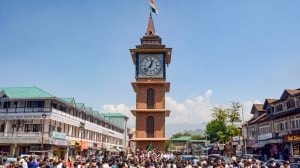 jammu and kashmir elections, lal chowk, indian express