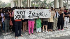 The students told The Indian Express that Sunday's incident involving the V-C was the "latest trigger" and the protest was a result of the "culmination of several incidents that have been happening for months.