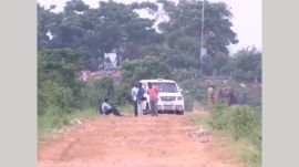 Chennai Police officials inspecting the spot where Raja was gunned down. (ANI/X)