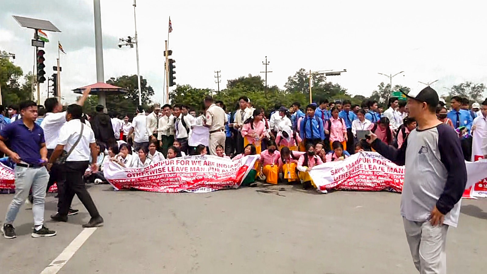manipur students protest, indian express