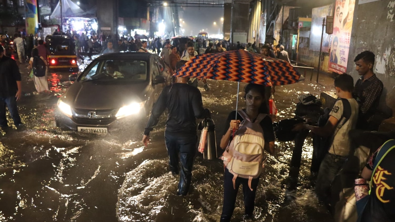 Heavy Rains Cause Flooding in Mumbai