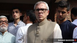National Conference Vice-President Omar Abdullah. (Express photo by Shuaib Masoodi)