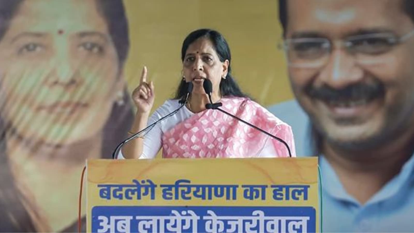 Sunita Kejriwal accuses BJP govt of doing nothing, seeks votes for AAP to build ‘new Haryana’