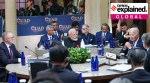 PM Narendra Modi, US President Joe Biden, Australian PM Anthony Albanese and Japanese PM Fumio Kishida (not seen in frame) at the Quad Leaders' summit in Delaware.