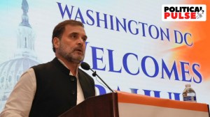 LoP in Lok Sabha and Congress leader Rahul Gandhi addresses the Indian diaspora in Washington DC. (PTI)