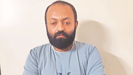 ahmedabad, hit and run case, hit and run case arrest, rajkot man arrest, hit-and-run injury, woman injured, jaydeep dinesh, Indian express news