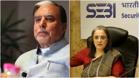 Zee group founder Subhash Chandra, Congress allegations against Sebi chief, Securities and Exchange Board of India, Sebi Chairperson Madhabi Puri Buch, Indian express news