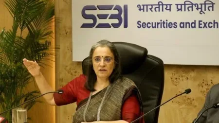 Sebi Chairperson Madhabi Puri Buch, Securities and Exchange Board of India, real estate investment trust, REIT, conflict of interest, Hindenburg Research, Indian express news