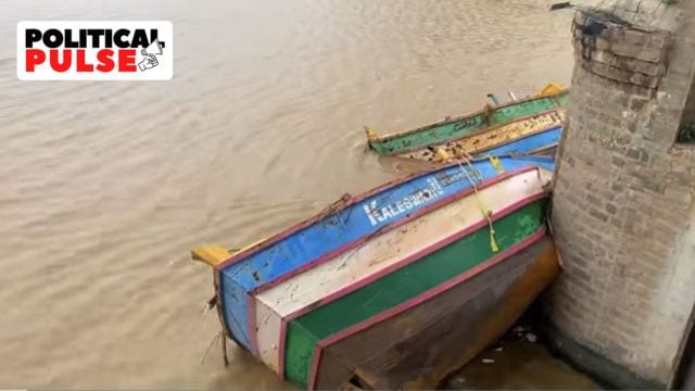 stranded boats